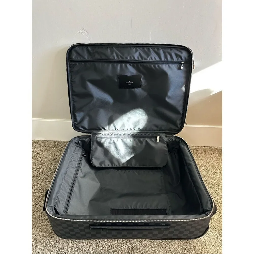 LOUIS VUITTON Pegase Legere 55 Business Graphite Carryon w/ Cover, Dust Bag & Bo